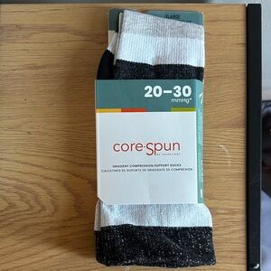 Black and White Gradient Compression Socks